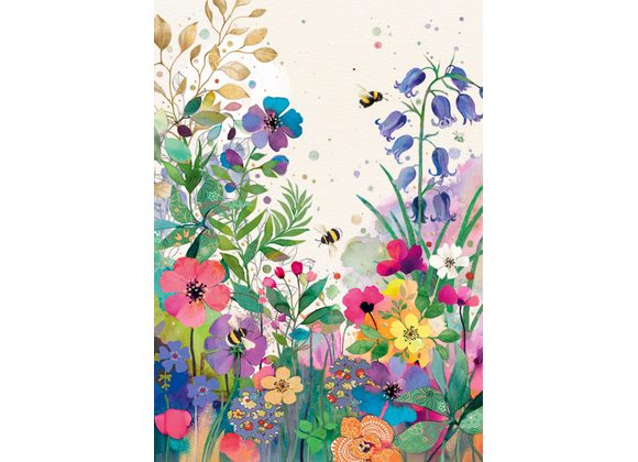 Colourful Meadow - Bug Art Card