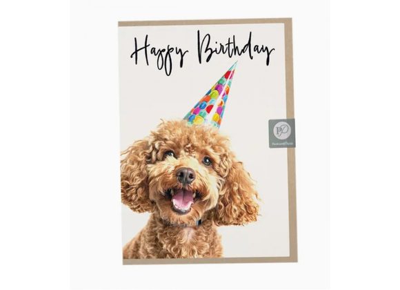 Poodle Birthday Card by Postcard Prints