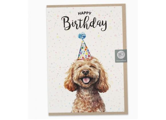 Cockapoo Birthday Card by Postcard Prints