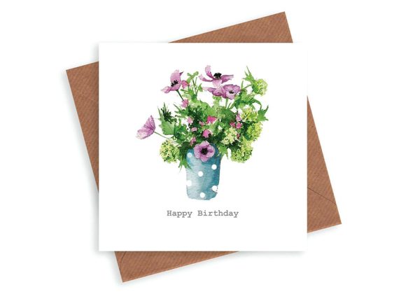 Briar Rose Happy Birthday Card by Crumble & Core