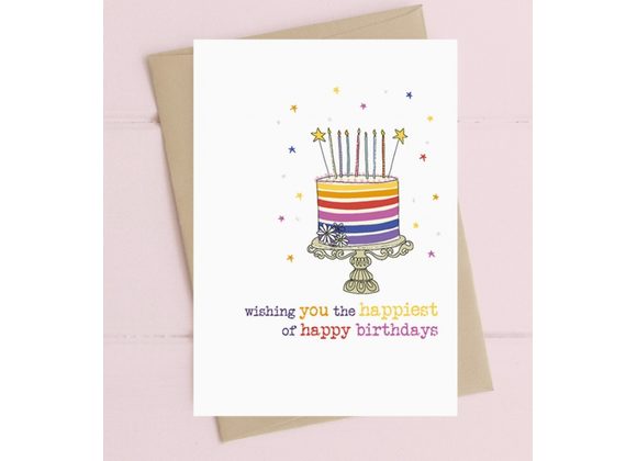 happiest of happy birthdays Card by Dandelion Stationery