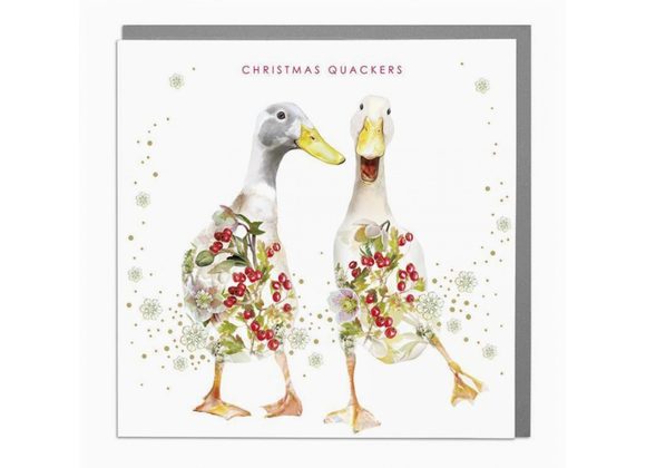 Indian Runner Ducks Christmas Card