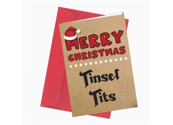 Merry Christmas Tinsel Tits, card by Close to the Bone