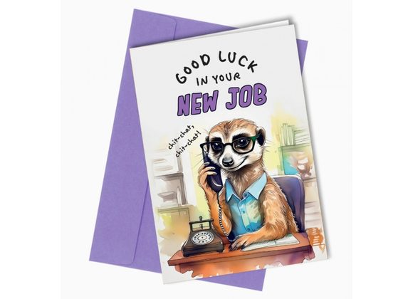 New Job Meerkat, card by Close to the Bone