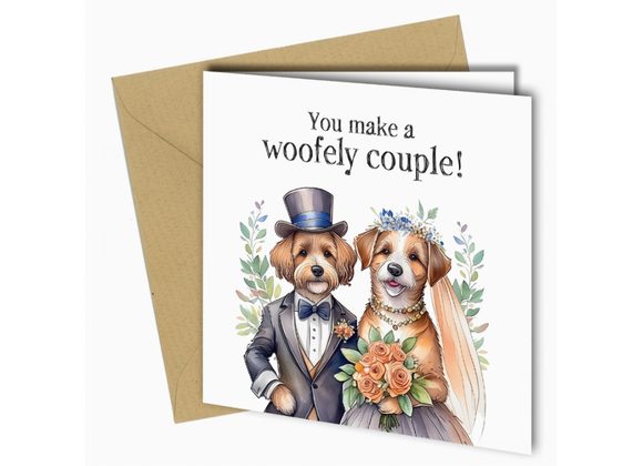 Woofely Couple, Wedding Card by Close to the Bone