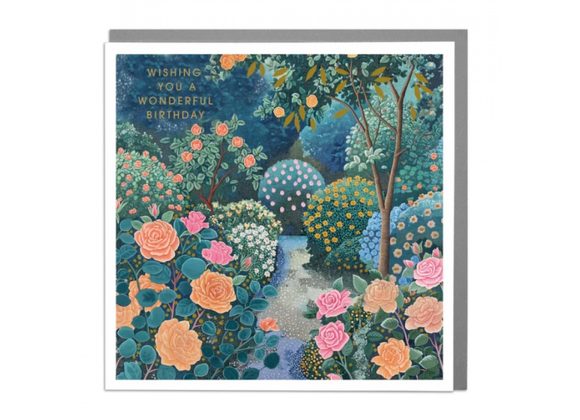 Rose Garden - Birthday greeting card by Lola Design