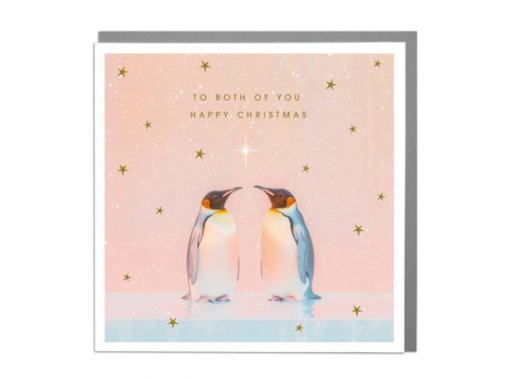 Penguins - To both of You Christmas card by Lola Design