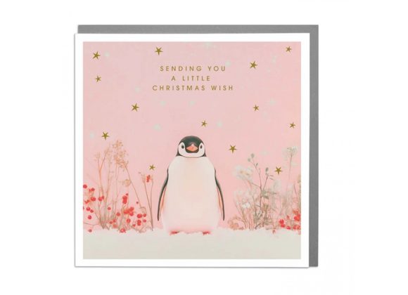 Penguin - Christmas Wish  card by Lola Design