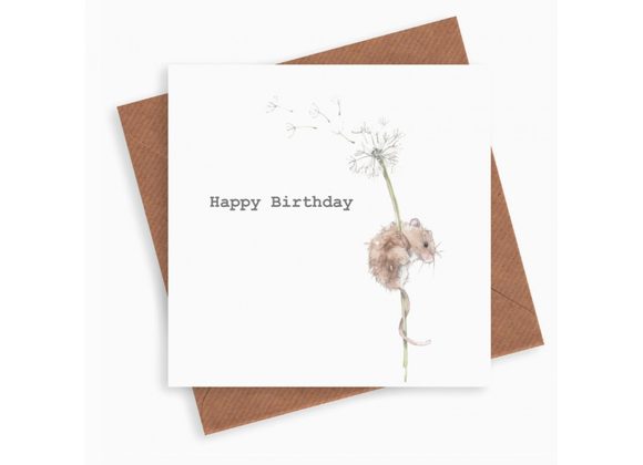 Mouse, Happy Birthday Card by Crumble & Core