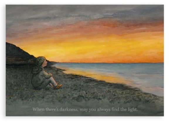 Always find the light Greetings card - Nice Things By Helena