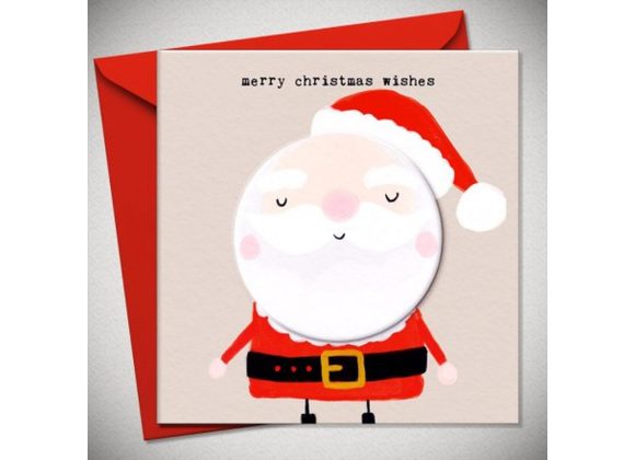 Santa , merry christmas wishes, Christmas Card