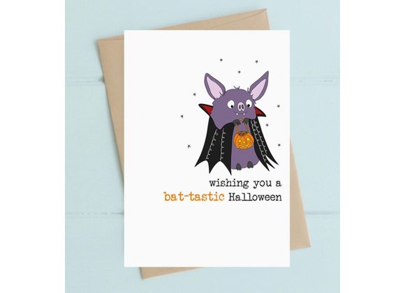 bat-tastic Halloween Card by Dandelion