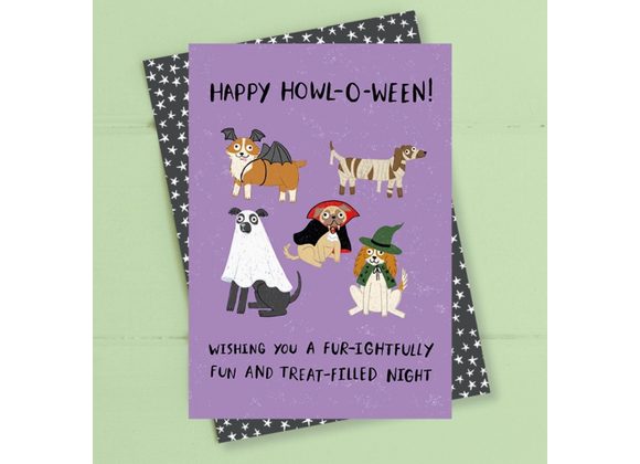 Happy Howl-O-Ween Card by Dandelion