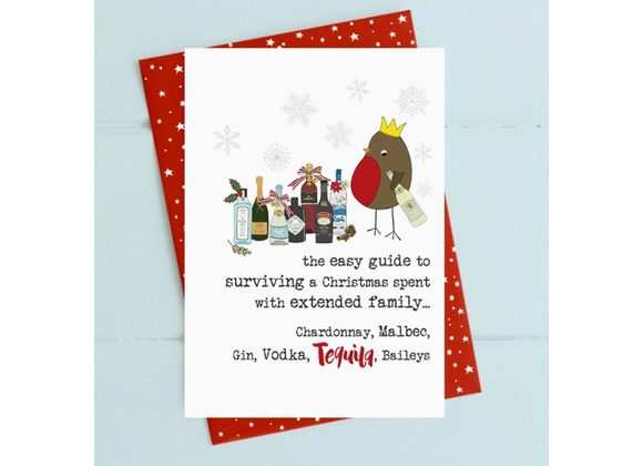 Extended family Christmas Card by Dandelion Stationery
