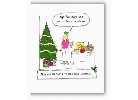 Val bid farewell to her self-control, Card by Emotional Rescue