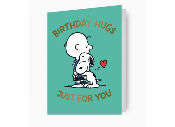 Peanuts Snoopy & Charlie Brown Birthday Card by Danilo