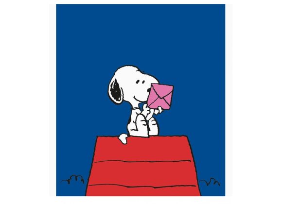 Peanuts Snoopy on kennel, Card by Danilo