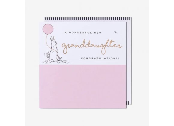 Wonderful New Baby Granddaughter Card
