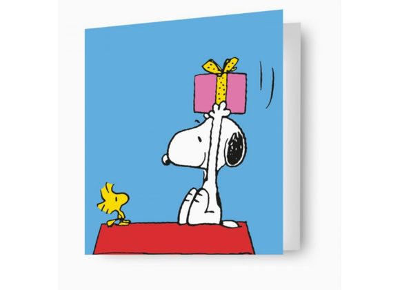 Peanuts Snoopy Blank Greeetings Card by Danilo