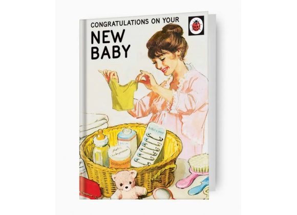 New Baby 'Ladybird Books' Card