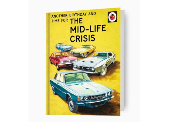 The Mid-Life Crisis 'Ladybird Books' Birthday Card