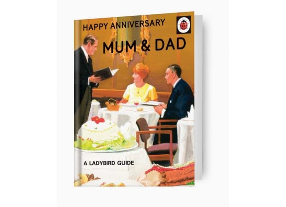 Happy Anniversary MUM & DAD 'Ladybird Books' Card