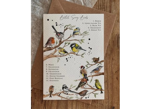 British Song Birds, Card by Brooke Marie