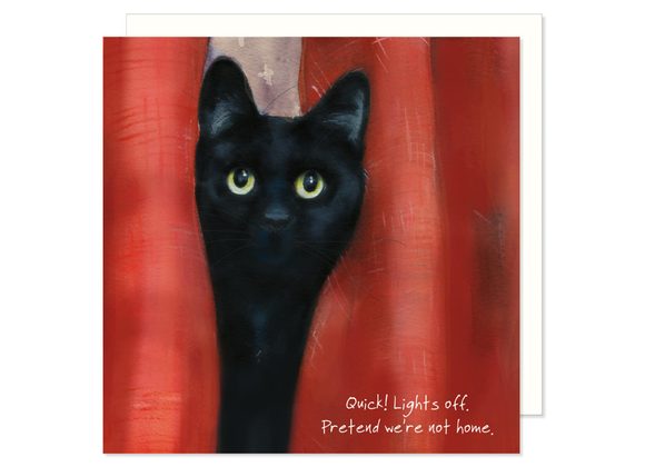 Lights Out, Greeting Card by the little dog laughed.