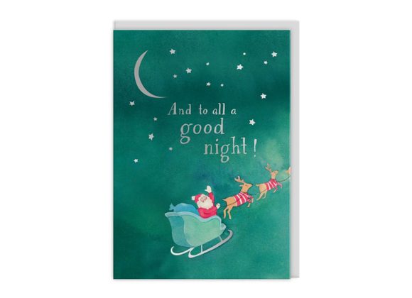 Santa Sleigh Greeting Card