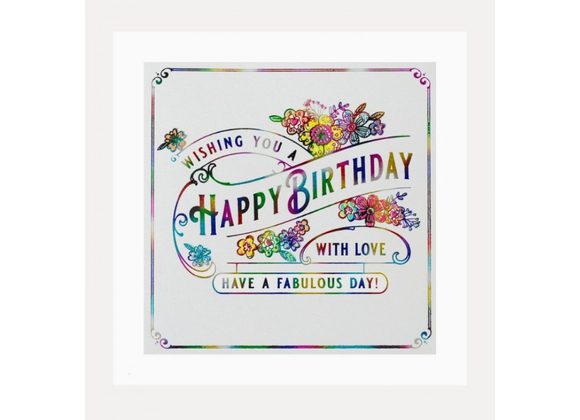 Wishing you a Happy Birthday with love, Card by Marina B