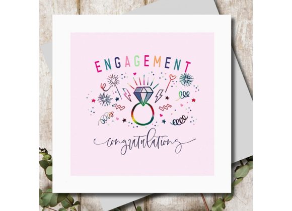 Engagement Congratulations, Card by Marina B