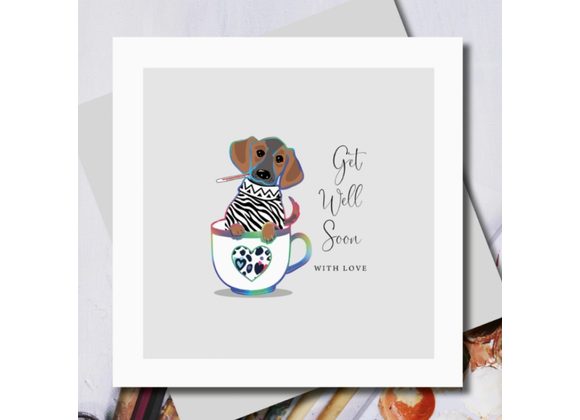 Get Well Soon with Love, Card by Marina B