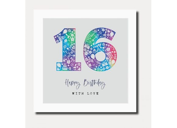 16 Birthday Card by Marina B