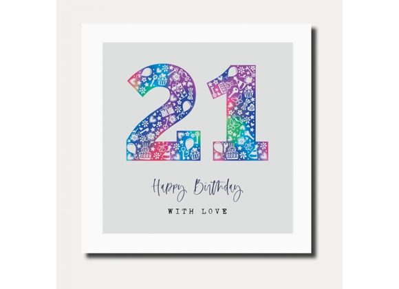 21 Birthday Card by Marina B