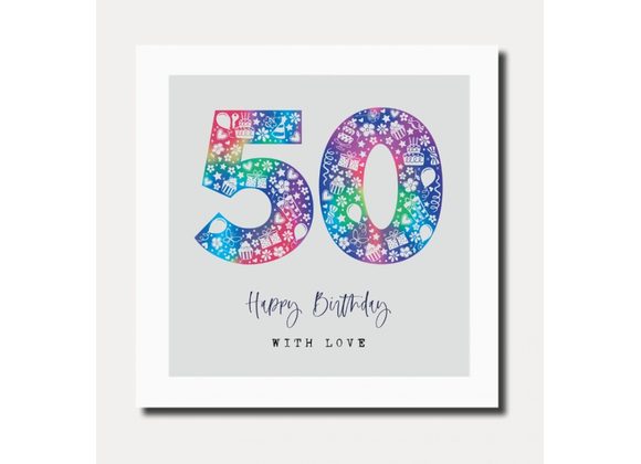 50 Birthday Card by Marina B