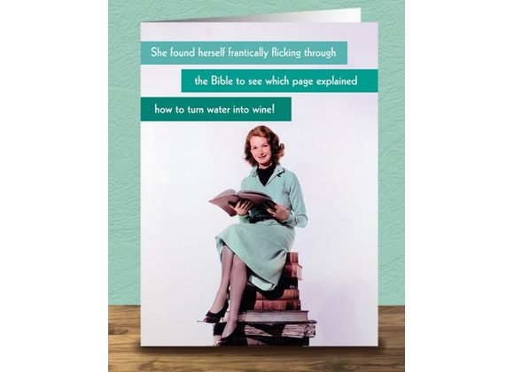 Frantically flicking through Bible, by Quitting Hollywood