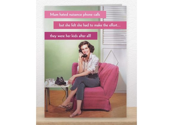 Mum Hated Nuisance Calls, by Quitting Hollywood