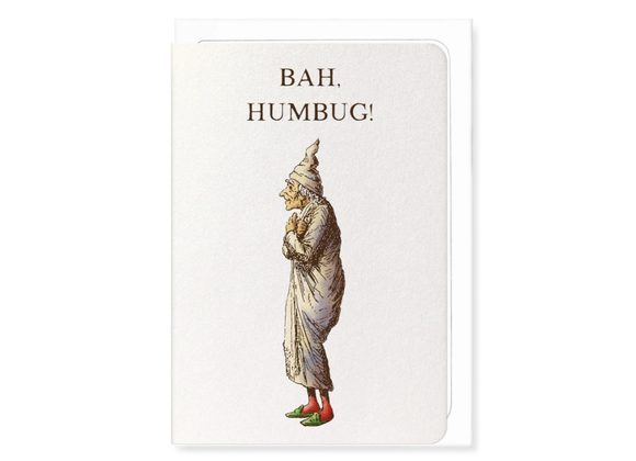 Scrooge Bah Humbug! (1843), Christmas Card by Ezen Designs