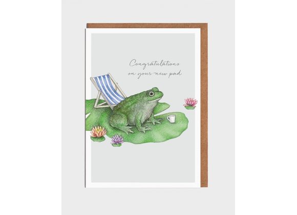 Frog New Home Card by Lottie Murphy