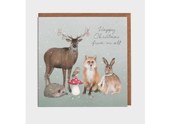 Happy Christmas from us all, Card by Lottie Murphy