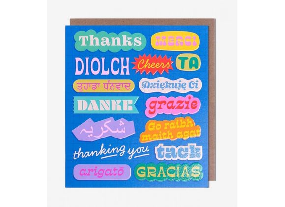Languages Thank You Card by Pigment