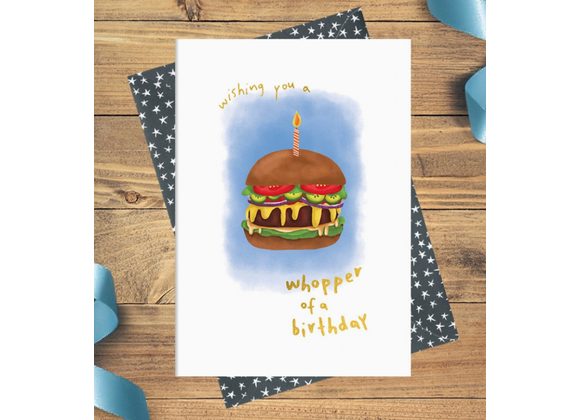 Whopper of a birthday, Card by Dandelion