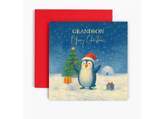 Grandson Merry Christmas, by Huxters