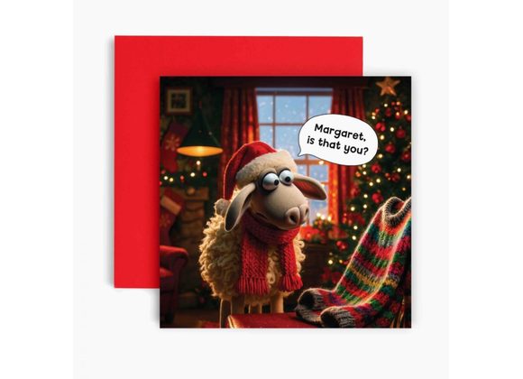 Christmas Sheep versus Sweater - Blank Inside