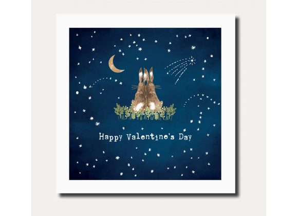 Valentines Hares, Valentines Card by Marina B
