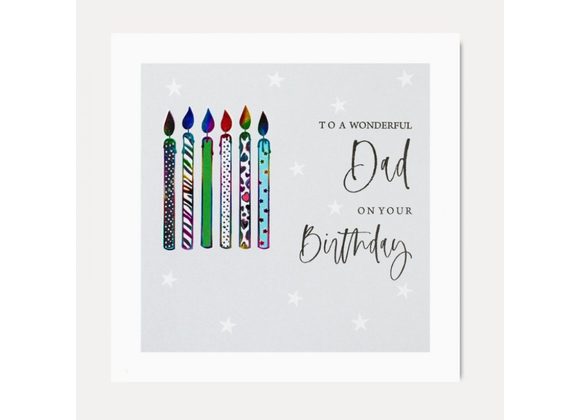To a wonderful Dad, Birthday Card by Marina B