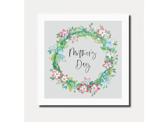 Floral Garland Mother's Day Card by Marina B