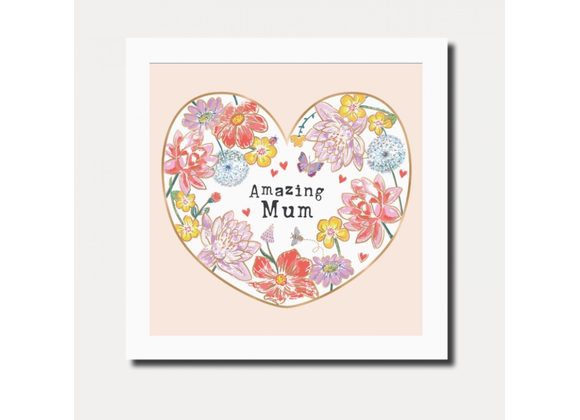 Amazing Mum Heart Mother's Day Card by Marina B