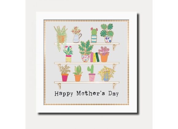 Plant Shelves Mother's Day Card by Marina B