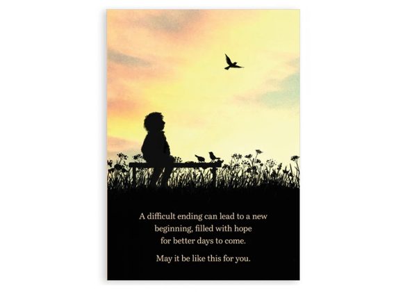 A new beginning Greetings card - Nice Things By Helena